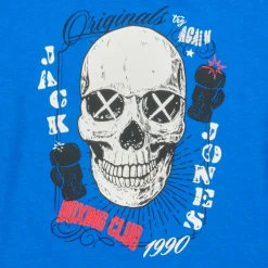 Jack & Jones - JORROXBURY TEE SS CREW NECK Bleu New