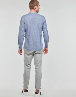Jack & Jones - JPRBLASUMMER HALF PLACKET SHIRT L/S Bleu Sale