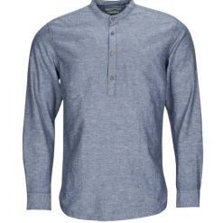 Jack & Jones - JPRBLASUMMER HALF PLACKET SHIRT L/S Bleu Sale