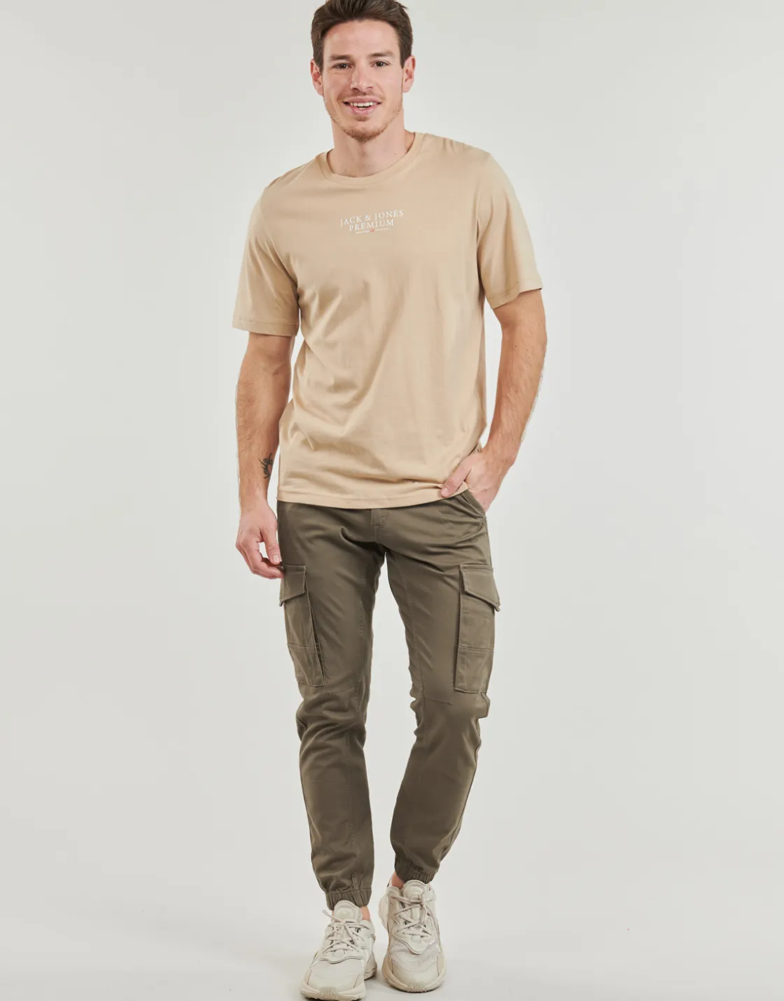 Jack & Jones - JPSTPAUL JJFLAKE ANA Marron Best