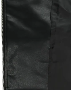 JDY - NEWETTA FAUX LEATHER WAISTC. OTW SIE Noir