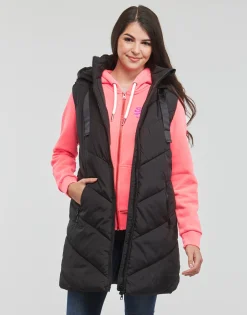 JDY - SKYLAR PADDED HOOD WAISTCOAT OTW Noir Online