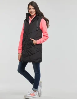 JDY - SKYLAR PADDED HOOD WAISTCOAT OTW Noir Online