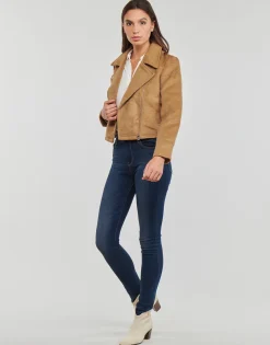 JDY - TENNESSEE LEO BIKER JACKET OTW QIQ Marron Best