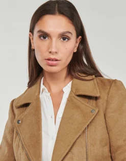 JDY - TENNESSEE LEO BIKER JACKET OTW QIQ Marron Best