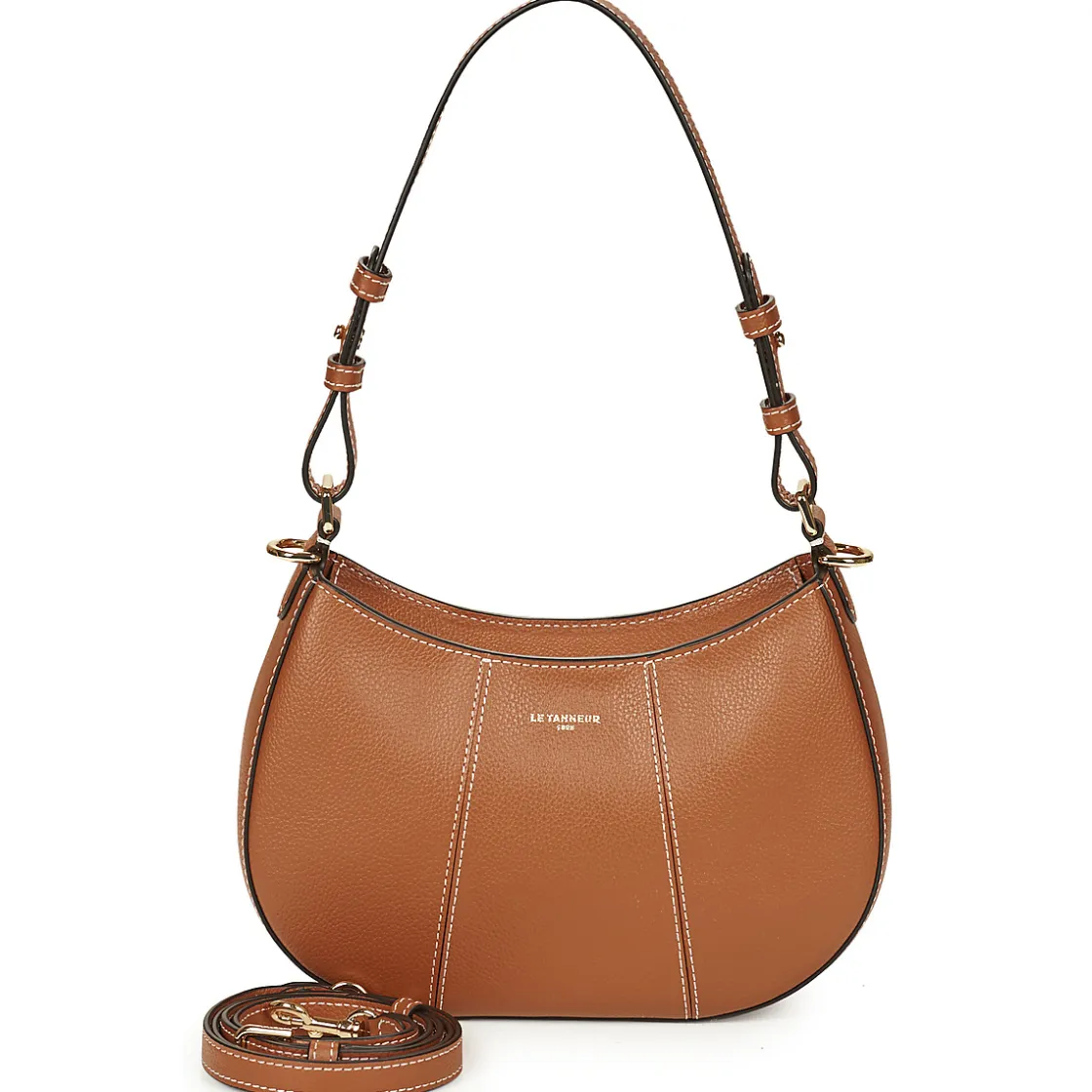 Le Tanneur - JULIETTE SMALL HALF MOON Camel Clearance