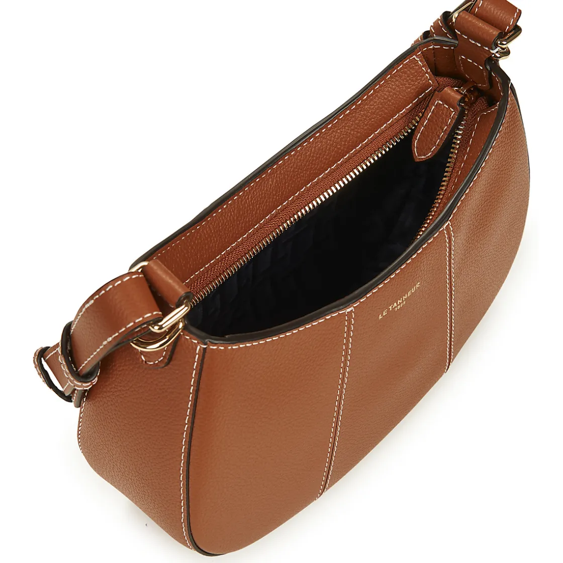 Le Tanneur - JULIETTE SMALL HALF MOON Camel Clearance