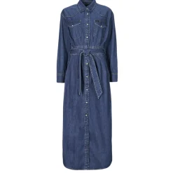 Lee - BELTED WESTERN DRESS Bleu Clearance