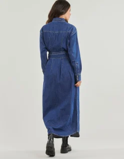 Lee - BELTED WESTERN DRESS Bleu Clearance