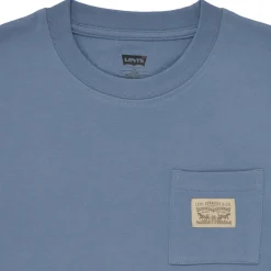 Levi's - CURVED HEM POCKET TEE Bleu Sale