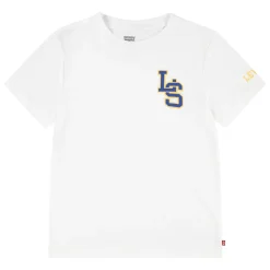 Levi's - LS MONOGRAM TEE Blanc Sale