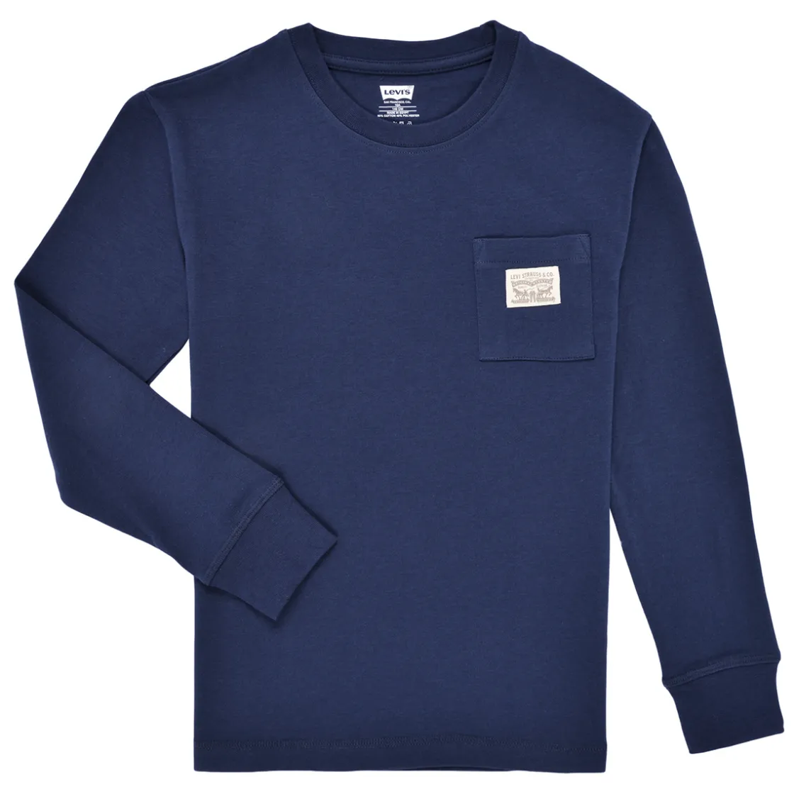 Levi's - LVB LONG SLEEVE POCKET TEE Marine