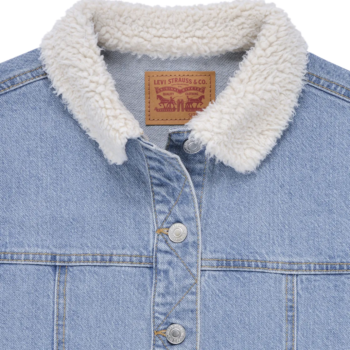Levi's - LVG DENIM JACKET W/ SHERPA COL< Vestes