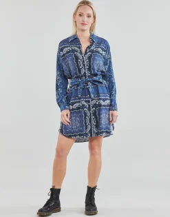 Liu Jo - ABITO CAMICIA DEN.BLUE PRINTS WASH< Robes