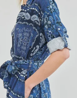 Liu Jo - ABITO CAMICIA DEN.BLUE PRINTS WASH< Robes