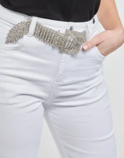 Liu Jo - PANT STRAIGHT FIT Blanc Hot