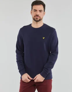 Lyle & Scott - Crew Neck Sweatshirt Bleu Discount