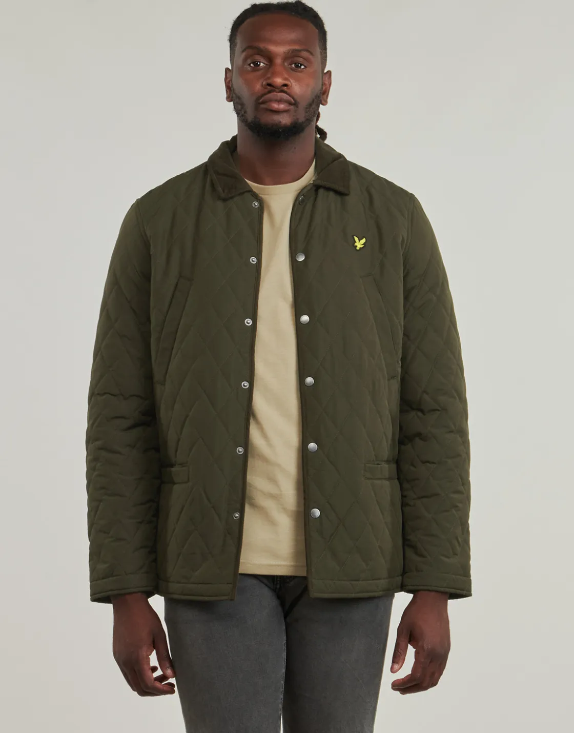 Lyle & Scott - JK1990V Kaki Outlet
