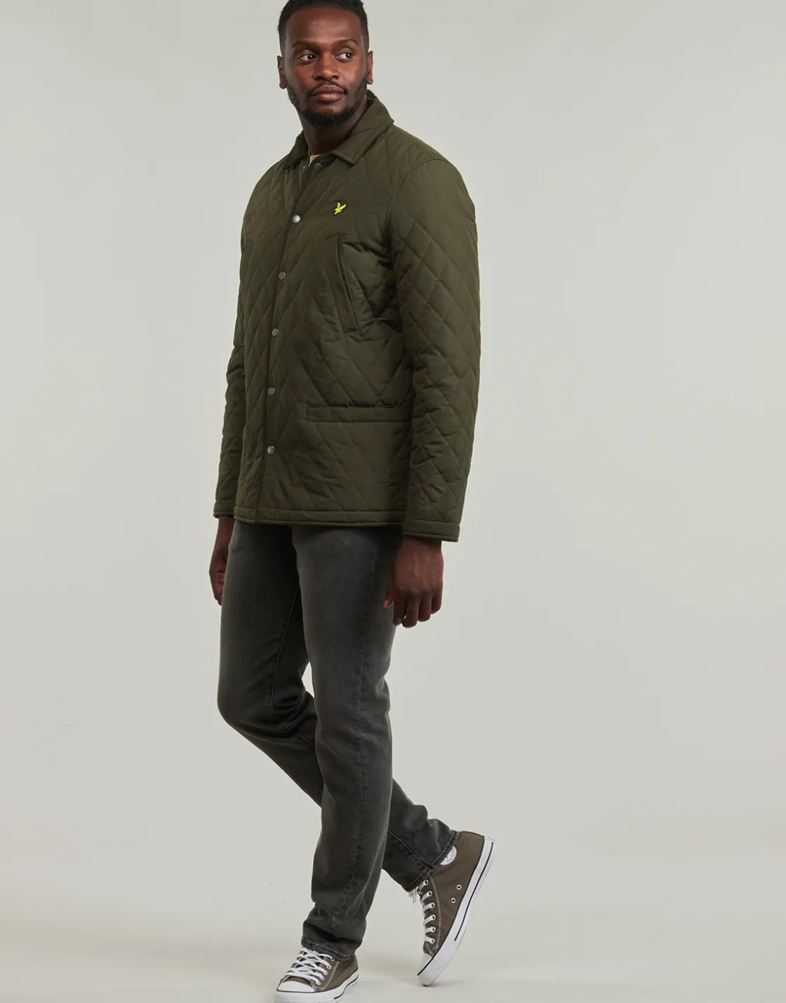 Lyle & Scott - JK1990V Kaki Outlet
