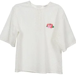 Manoush - FLOWER BADGE Blanc Discount