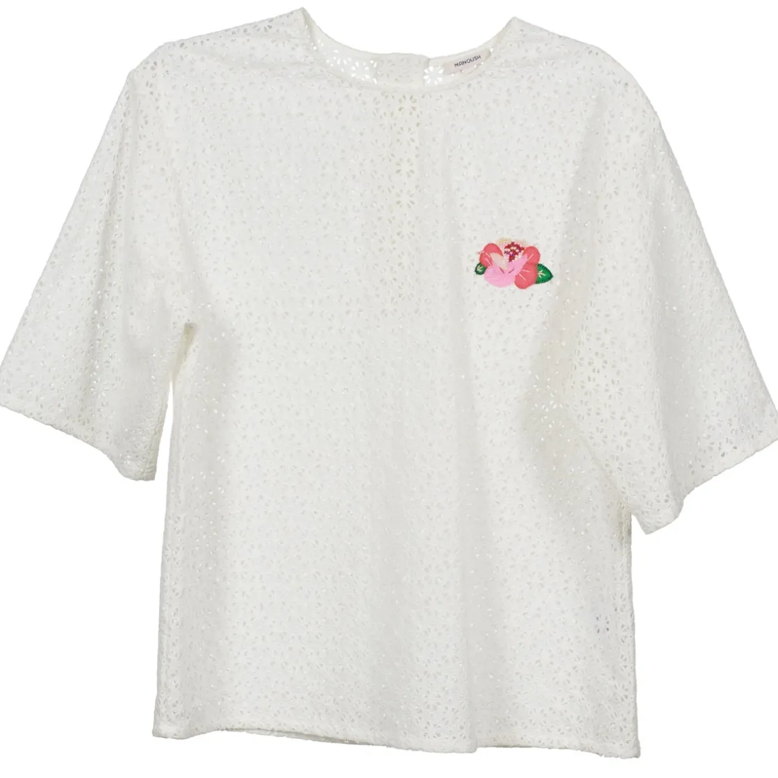 Manoush - FLOWER BADGE Blanc Discount