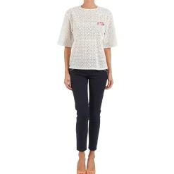 Manoush - FLOWER BADGE Blanc Discount