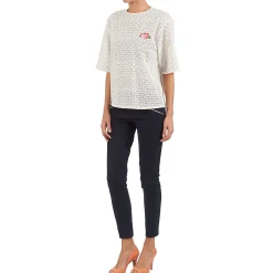 Manoush - FLOWER BADGE Blanc Discount