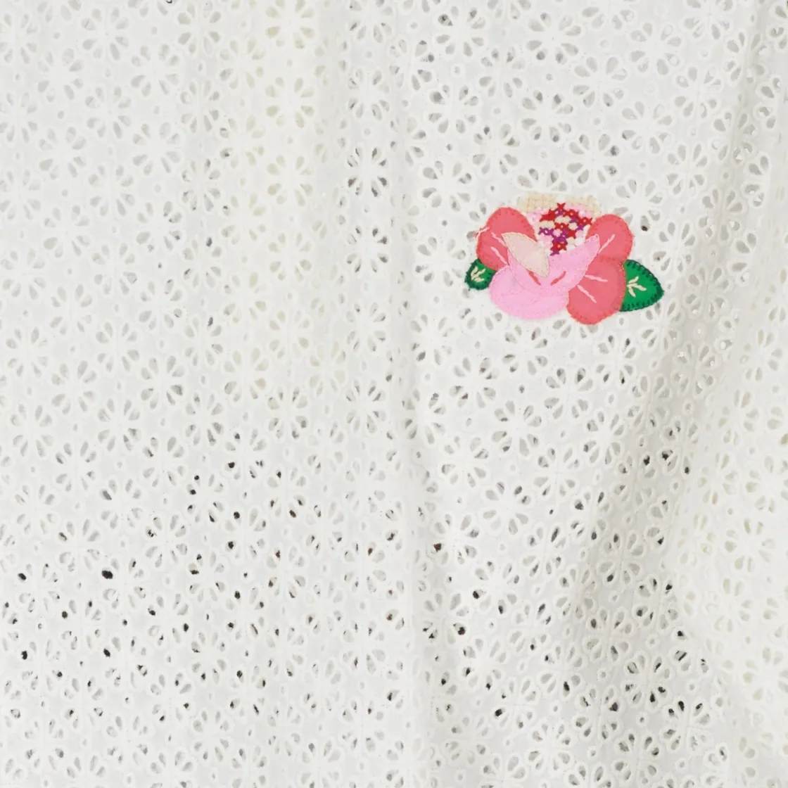 Manoush - FLOWER BADGE Blanc Discount