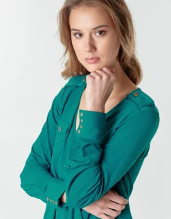 Marciano - SALLY CREPE TOP Vert Sale