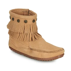 Minnetonka - DOUBLE FRINGE SIDE ZIP BOOT< Bottines / Boots