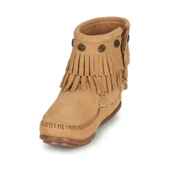 Minnetonka - DOUBLE FRINGE SIDE ZIP BOOT< Bottines / Boots