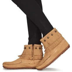 Minnetonka - DOUBLE FRINGE SIDE ZIP BOOT< Bottines / Boots