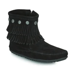 Minnetonka - DOUBLE FRINGE SIDE ZIP BOOT< Bottines / Boots