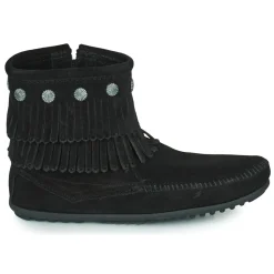 Minnetonka - DOUBLE FRINGE SIDE ZIP BOOT< Bottines / Boots