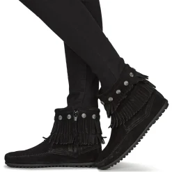 Minnetonka - DOUBLE FRINGE SIDE ZIP BOOT< Bottines / Boots