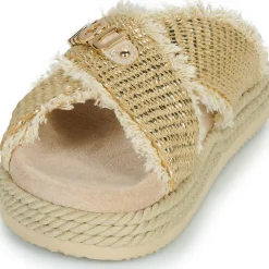 Mou Sandales Et Nu-pieds^- CRISS-CROSS ROPE SANDAL RAFFIA
