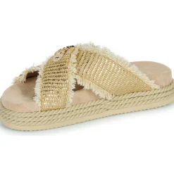 Mou Sandales Et Nu-pieds^- CRISS-CROSS ROPE SANDAL RAFFIA