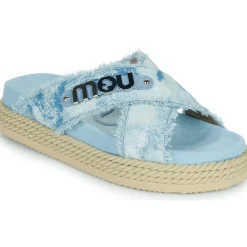 Mou - CRISS-CROSS ROPE SANDAL PAINTE< Sandales Et Nu-pieds