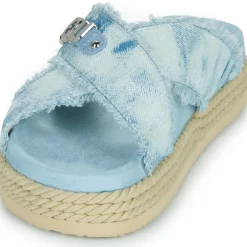 Mou - CRISS-CROSS ROPE SANDAL PAINTE< Sandales Et Nu-pieds