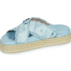 Mou - CRISS-CROSS ROPE SANDAL PAINTE< Sandales Et Nu-pieds