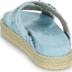 Mou - CRISS-CROSS ROPE SANDAL PAINTE< Sandales Et Nu-pieds