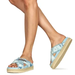 Mou - CRISS-CROSS ROPE SANDAL PAINTE< Sandales Et Nu-pieds