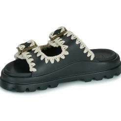 Mou - EVA ONE-PIECE SLIDE TWO-BUCKLE Noir Best