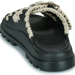 Mou - EVA ONE-PIECE SLIDE TWO-BUCKLE Noir Best