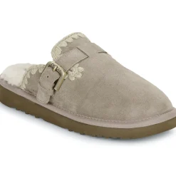 Mou Mules / Sabots^- SUEDE SHEEPSKIN CLOG ESKIMO