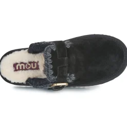 Mou Mules / Sabots^- SUEDE SHEEPSKIN CLOG ESKIMO