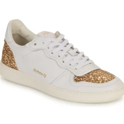 Myma Baskets Mode^- 7616MY00-CUIR--GLIT-PLATINE