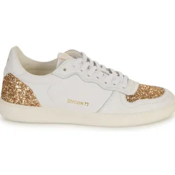 Myma Baskets Mode^- 7616MY00-CUIR--GLIT-PLATINE