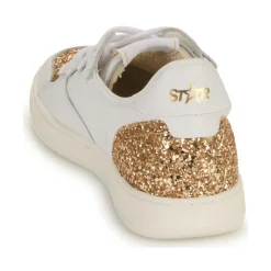 Myma Baskets Mode^- 7616MY00-CUIR--GLIT-PLATINE