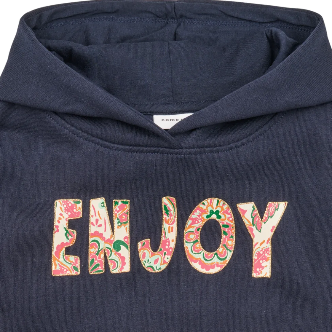 Name it - NKFLONNA LS SWE WH BRU PS< Sweats & Polaires